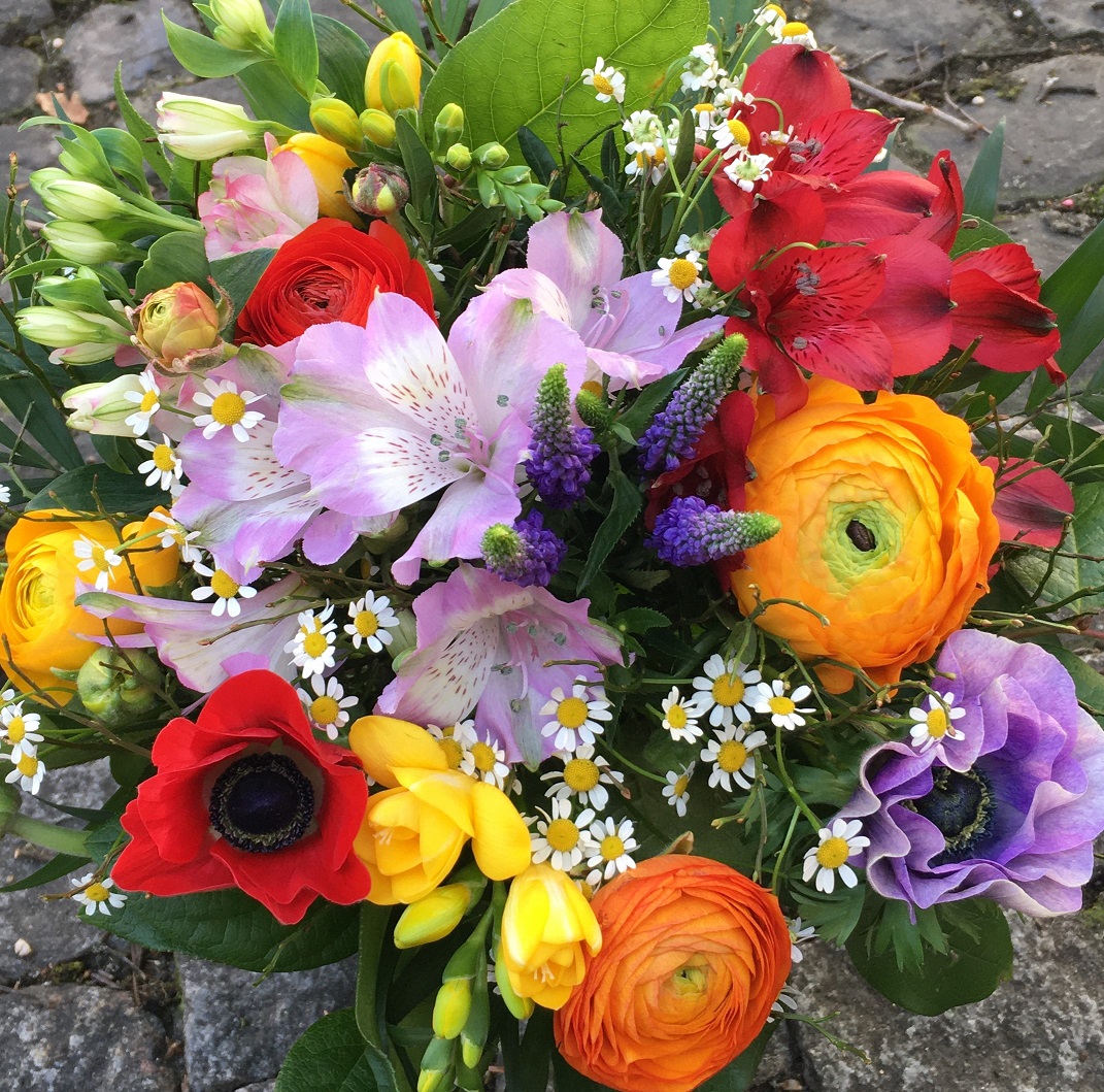 Blumen gebunden: fest