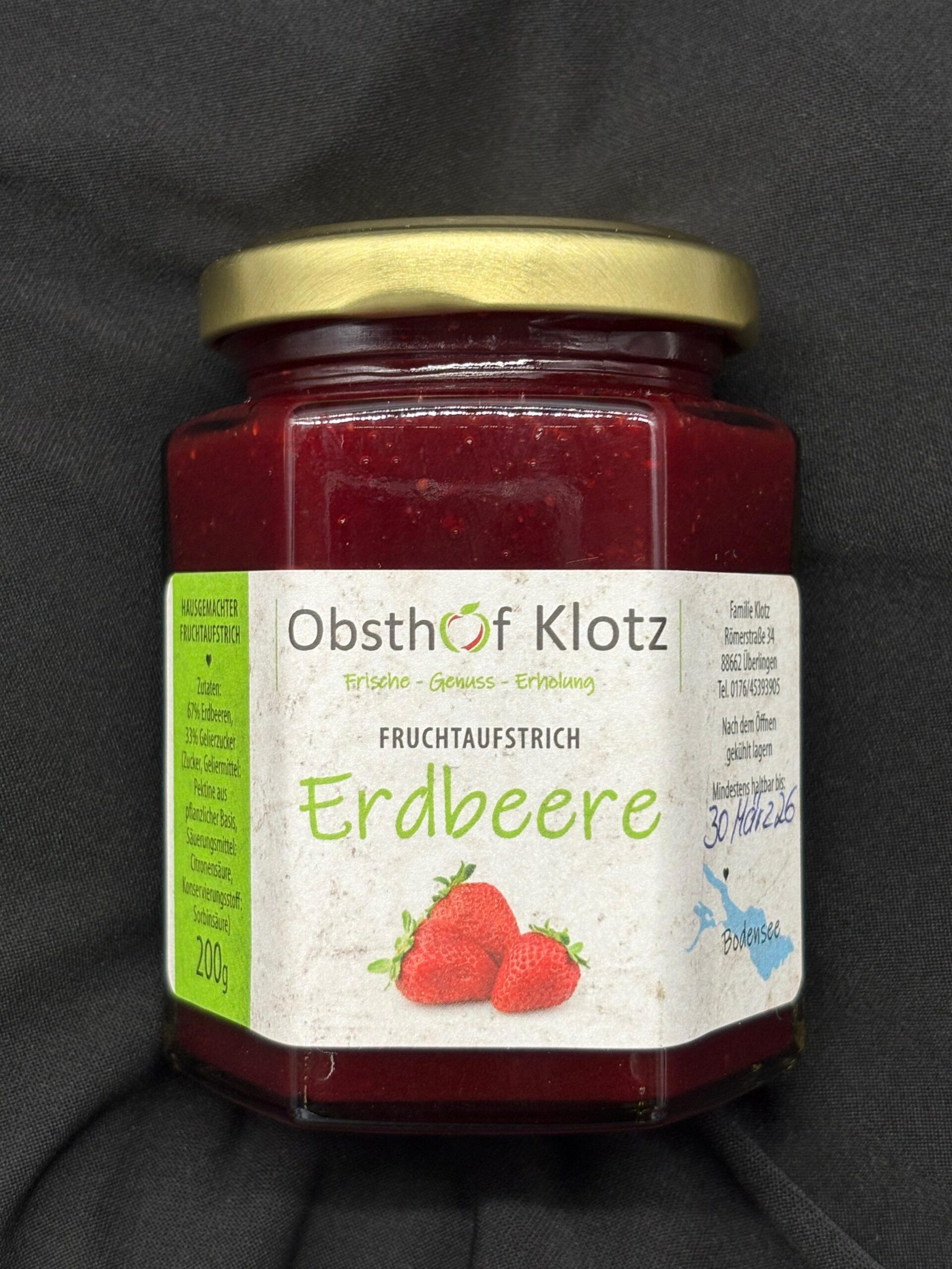 Fruchtaufstrich Erdbeere
